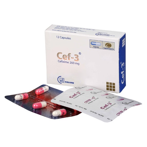 CEF-3 200mg Cap.